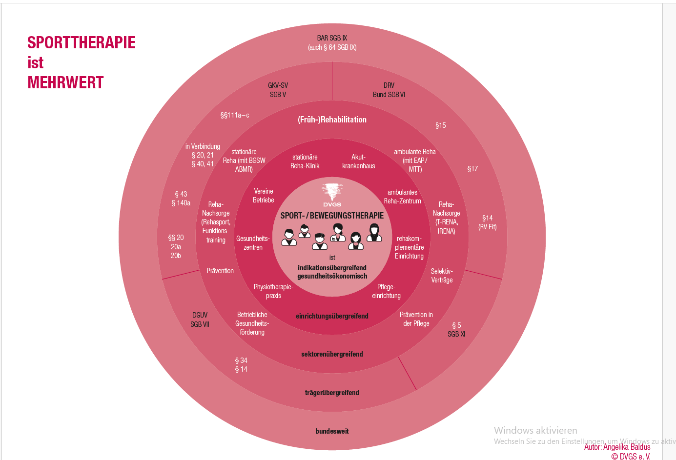 Neue DVGS-Infografik: Mehrdimensionale Sporttherapie