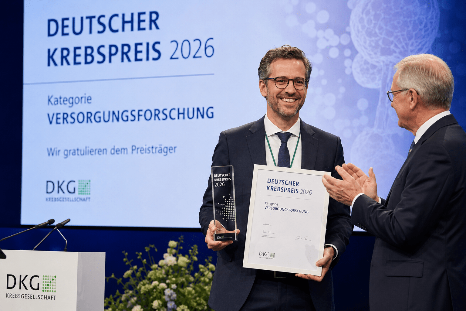 Deutscher Krebspreis 2026 in der Kategorie Versorgungsforschung